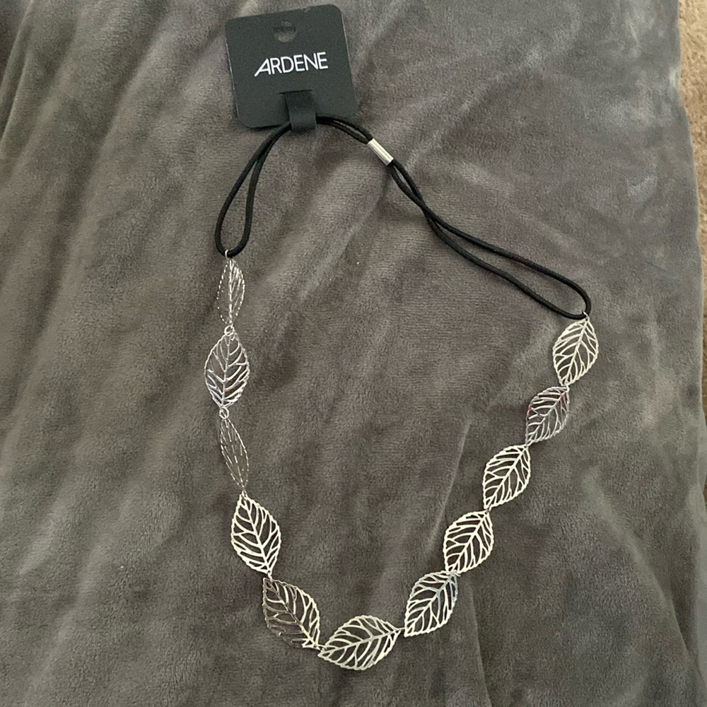 Ardene silver leaf handband